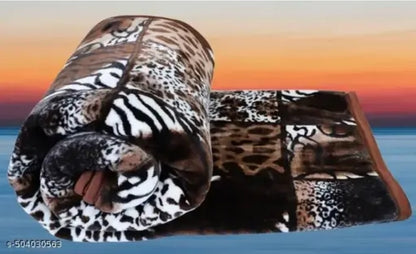 DOUBLE MINK WOOLEN BLANKET FOR HEAVY WINTER 90×86 (POLYESTER )