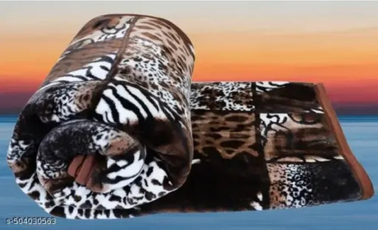 DOUBLE MINK WOOLEN BLANKET FOR HEAVY WINTER 90×86 (POLYESTER )