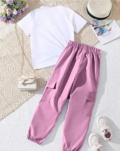 CASUAL POLYESTER COLLAR V - NECK REGULAR WOMEN TOP WITH LOWER