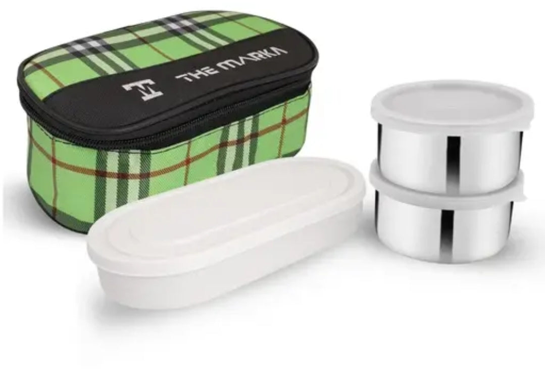 THE MARKS DOUBLE DECKER LUNCH BOX WITH COVER