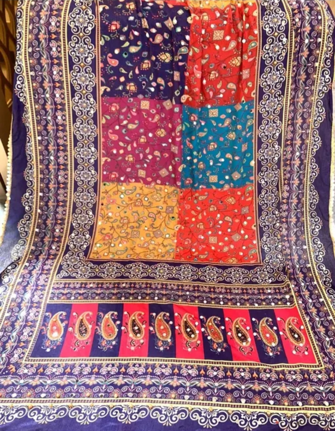 WOMEN HEAVY MIRROR WORK PAKISTANI DUPATTA