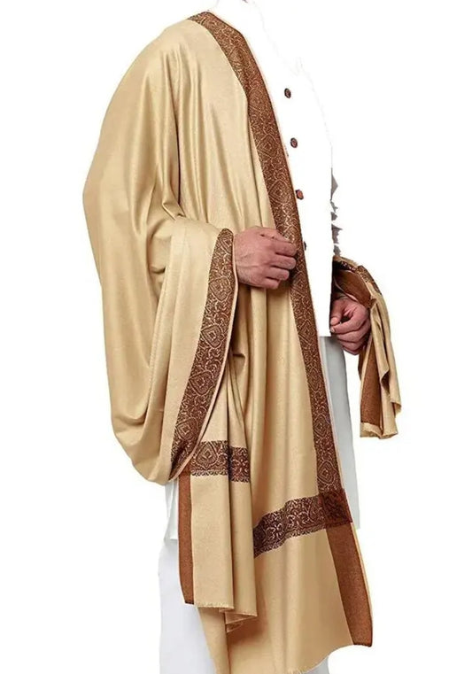MEN'S KASHMIRI PLAIN EMBROIDERY SHAWL