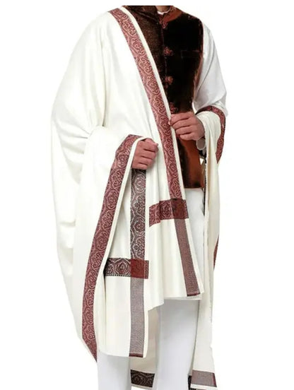 MEN'S KASHMIRI PLAIN EMBROIDERY SHAWL