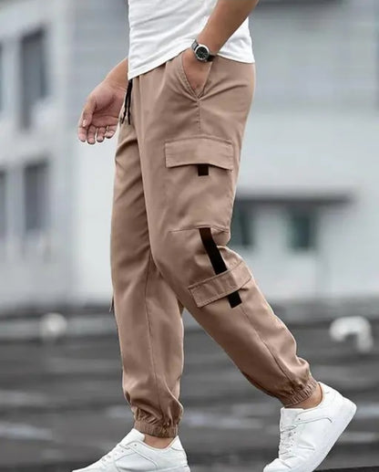 MEN'S COTTON STRIPED LOWER/ TRACK PANTS