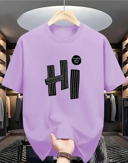 MENS T- SHIRT PRINTED DESGINE ROUND NECK T- SHIRT