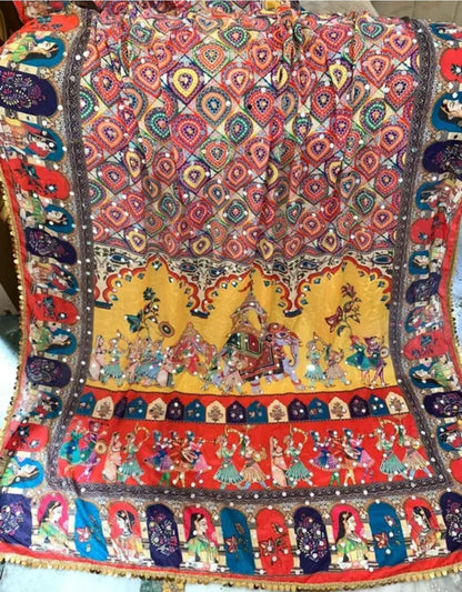 WOMEN HEAVY MIRROR WORK PAKISTANI DUPATTA