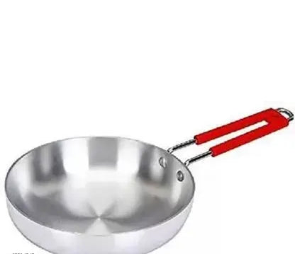 HEAVY BASE PURE STEEL FRYING PAN - (20 CM )