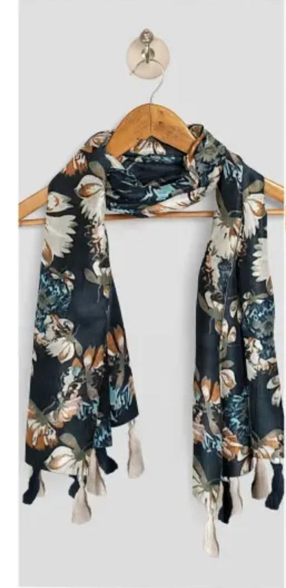 WOMEN/ GIRLS PRINTED CHIFFON STOLES PACK OF 1