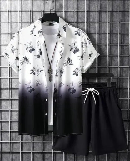 MENS PERIMUM COAT SET AND PRINTED FANCY SHIRTS WITH SHORTS