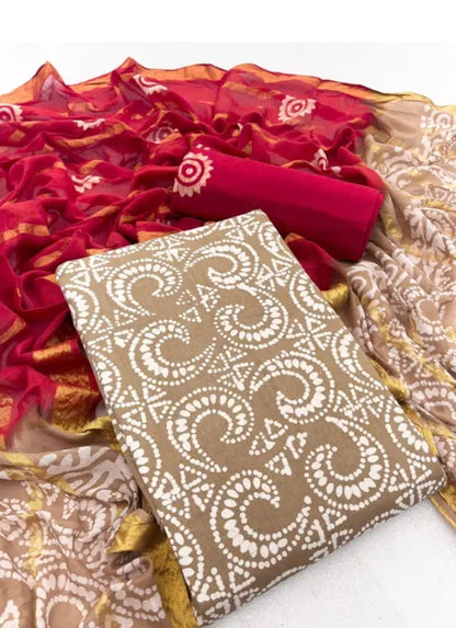 WOMEN PURE COTTON BATIK PRINTED SUITS