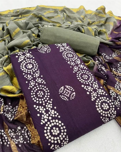 WOMEN PURE COTTON BATIK PRINTED SUITS