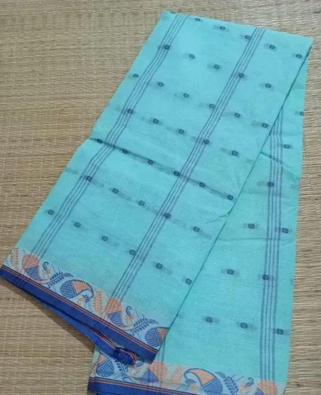 WOMEN LATEST DESIGNERS PRINTED COTTON SAREE WITH BLOUSE