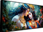 DIGITAL PRINTED HEAVY WALL HANGING BEAUTIFUL RADHA KARISHNA PAINTING
