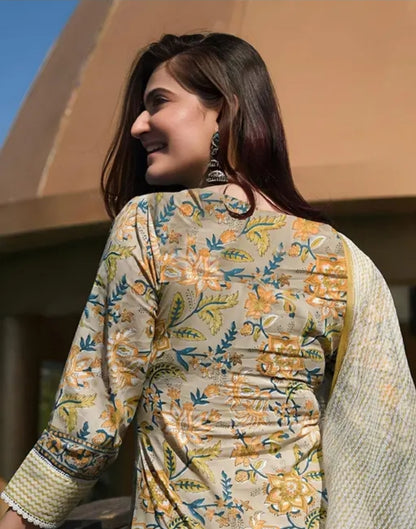 FANCY COTTON PRINTED 3 PICS WITH DUPATTA PRINTED WOMEN SUITS