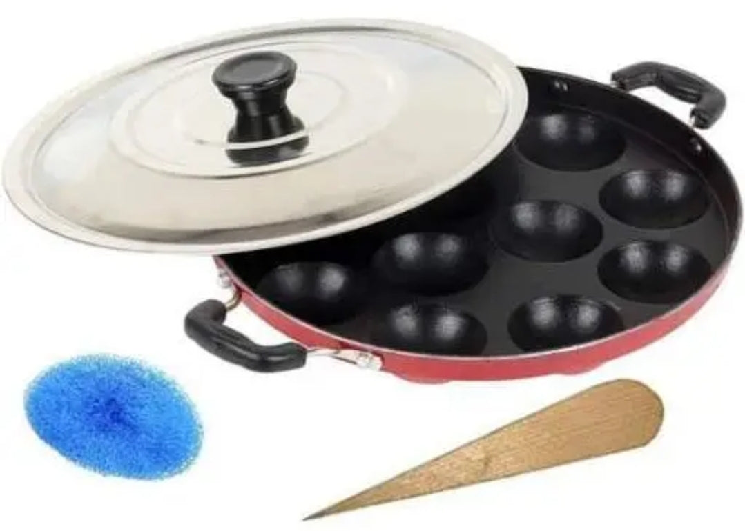 NON- STICK APPAM MAKER FOR 12 CAVITY PADDU PAN FOR KITCHEN