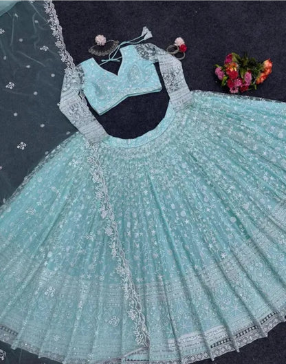 WOMEN/ GIRLS STYLISH HEAVY EMBROIDERY WORK LAHENGA