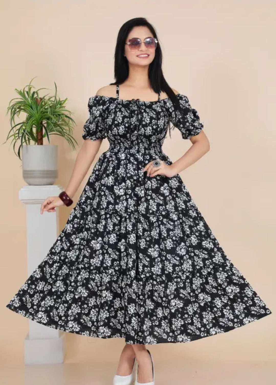 PRINTED FLORAL DESGINE COTTON WOMEN/ GIRLS FORK