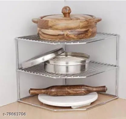 KITCHEN ITEM  MULTIPURPOSE STAINLESS PURE STEEL CORNER