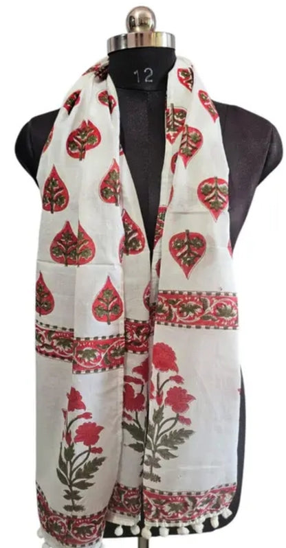 WOMEN/ GIRLS PRINTED PURE COTTON STOLES