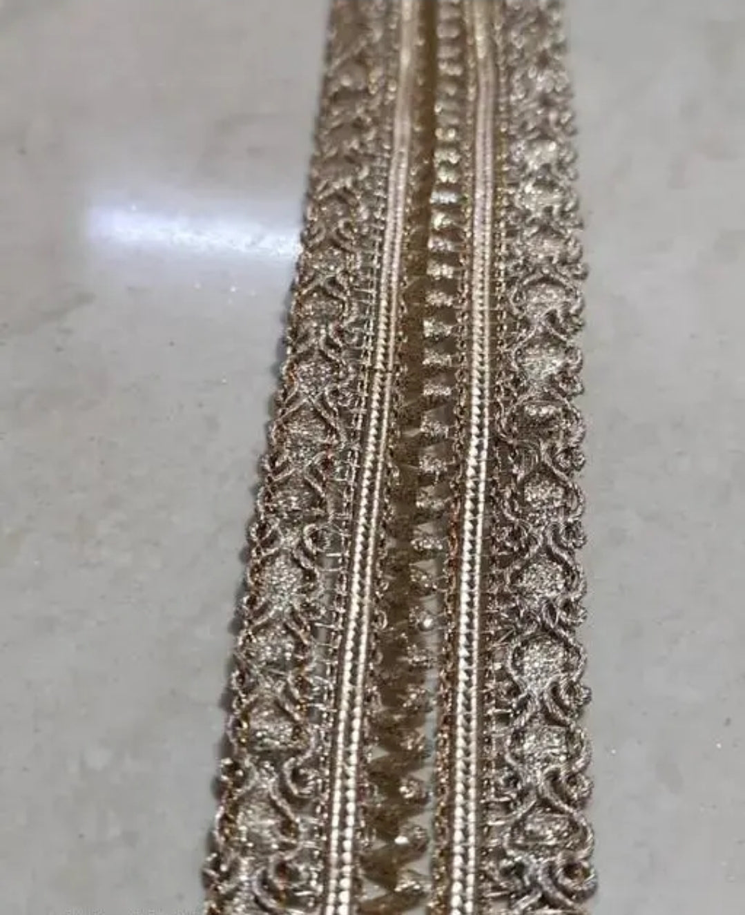 UNIQUE PATTERN WATER COLOR LACE 8.5M GOTA PATTI INDIAN WOMEN SARE SUIT LACE