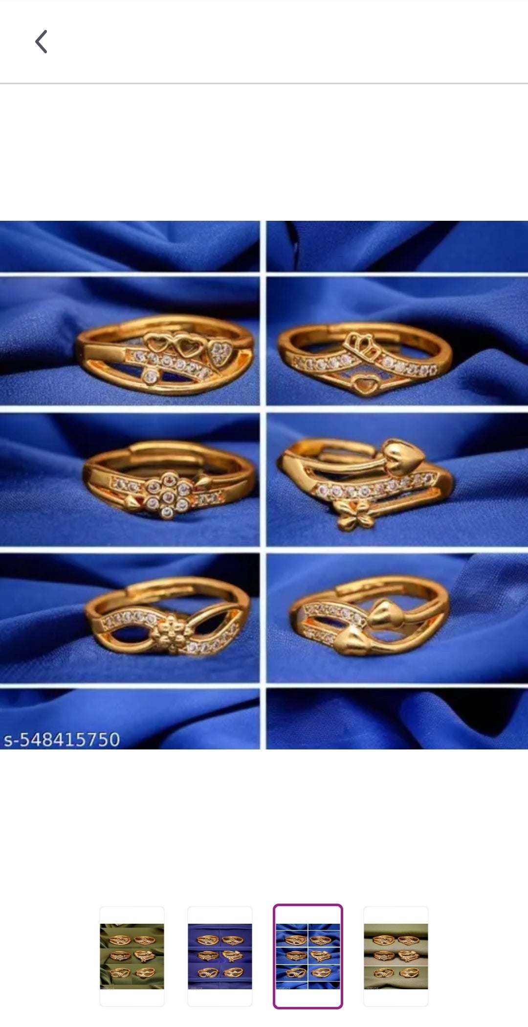 WOMEN/ GIRLS RING BEAUTIFUL GOLDEN STONE RING