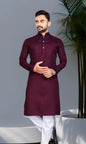 MEN PRINTED PUTE COTTON STRAIGHT KURTA  KURTA