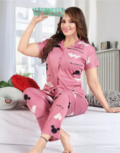 WOMEN BEAUTIFUL PRINTED NIGHT SUIT DAILY WEAR