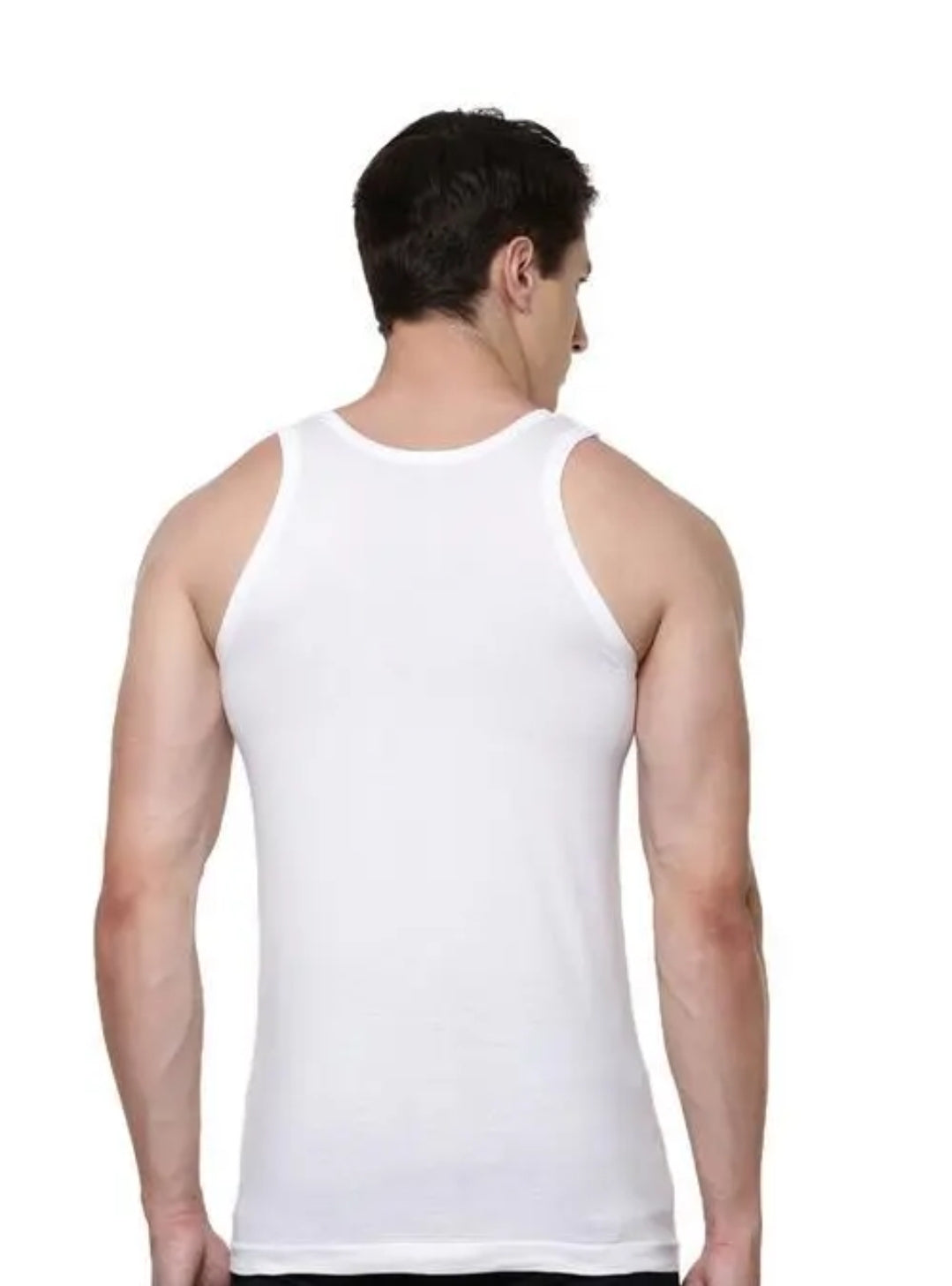 MENS DAILY WEAR COMFORTABLE INNER WEAR PURE COTTON PLAIN WHITE COLORS