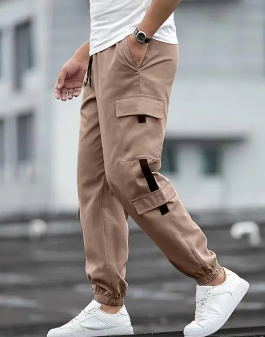 MEN'S COTTON STRIPED LOWER/ TRACK PANTS