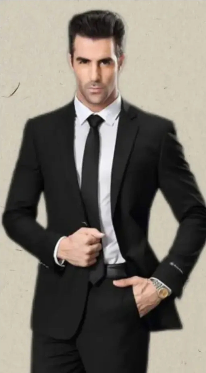 MEN'S MATTY BLAZER WITH BALCK MATTY PANTS CASUAL WEAR