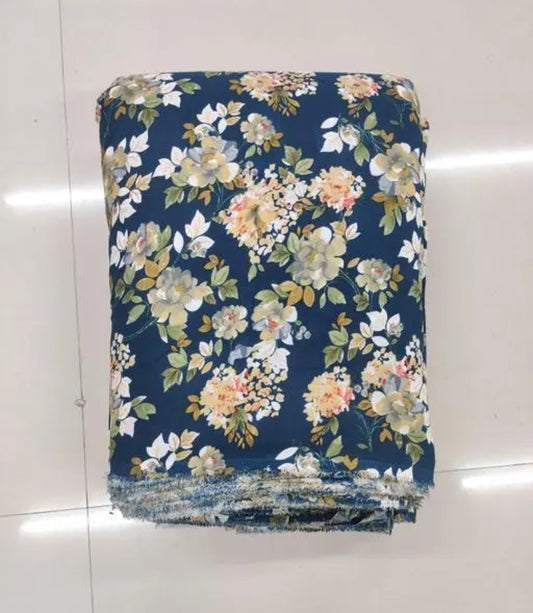POLYESTER/CREPE FABRIC-DRESS MATERIALS 5 MTR
